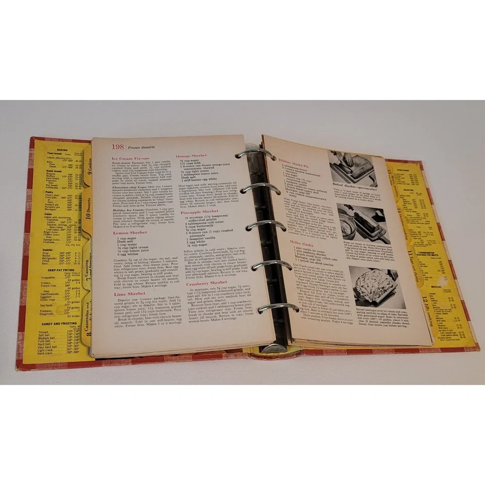 Better Homes and Gardens New Cook Book 1962 Red Gingham Binder Vintage